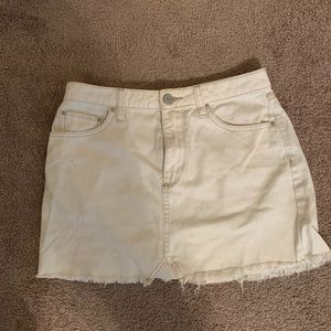 Urban outfitters white mini skirt